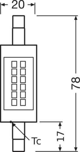 LED izzószálas izzó R7s 7W = 60W 806lm 2700K Meleg 300° Ledvance