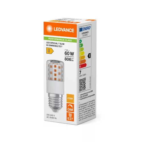 LED izzó E27 7W = 60W 806lm 2700K Meleg 320° Szabályozható Ledvance
