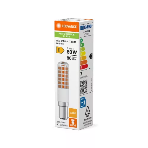 LED izzó B15d 6.5W = 60W 806lm 2700K Meleg 320° Ledvance