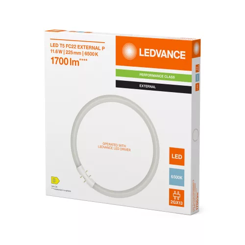 Kör alakú LED fénycső 2GX13 T5 11.6W 1700lm 6500K Hideg 120° Ledvance