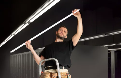 G5 T5 LED fénycső 10.5W 1450lm 3000K Meleg 180° 55cm Ledvance