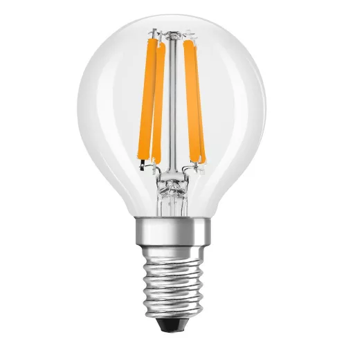 LED gömbizzó E14 P45 4.2W = 40W 470lm 2700K Meleg színhőmérséklet 320° CRI97 Szabályozható fényerő Ledvance