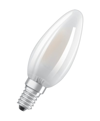 LED izzó B35 E14 2.5W = 40W 470lm 2700K meleg FILAMENT Fehér LEDVANCE
