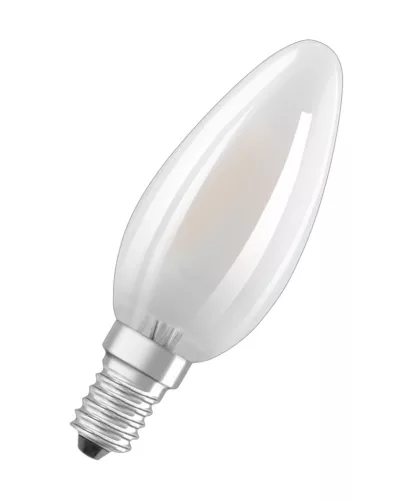 LED izzó B35 E14 2.5W = 40W 470lm 2700K meleg FILAMENT Fehér LEDVANCE