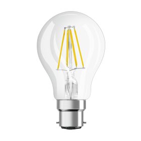   LED izzó A60 B22d 4W = 40W 470lm 2700K meleg FILAMENT Fehér LEDVANCE