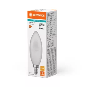   LED izzó B39 E14 7,5W = 60W 806lm 2700K meleg fehér LEDVANCE