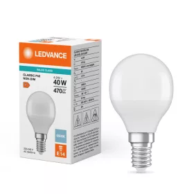   LED izzó P45 E14 4,9W = 40W 470lm 6500K hideg fehér LEDVANCE