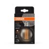 LED dekoratív izzó G80 gömb alakú E27 11W = 42W 500lm 1800K Meleg 320° Füstölt Izzószálas Szabályozható Vintage 1906 Osram