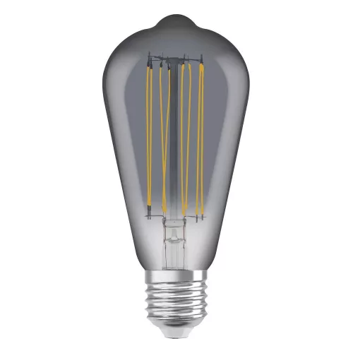 LED dekoratív izzó ST64 Edison E27 11W = 42W 500lm 1800K Meleg 320° Füstölt Izzószálas Szabályozható Vintage 1906 Osram