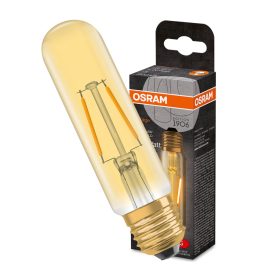   Dekoratív LED izzó E27 TUBULAR 2.5W = 20W 200lm 2000K Meleg 300° Izzószál OSRAM Vintage 1906
