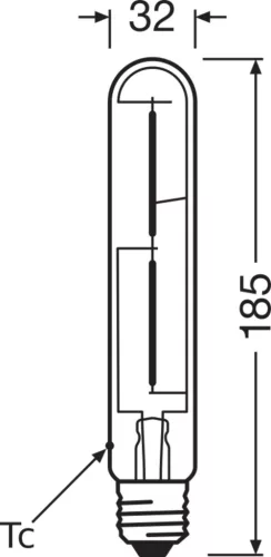 Dekoratív LED izzó, cső alakú, E27, 4W = 35W, 400lm, 2000K, meleg, 300°, Vintage 1906, Osram