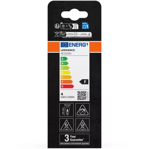 LED izzó E27 ST64 4W = 35W 410lm 2400K meleg 300° izzószál OSRAM Vintage 1906