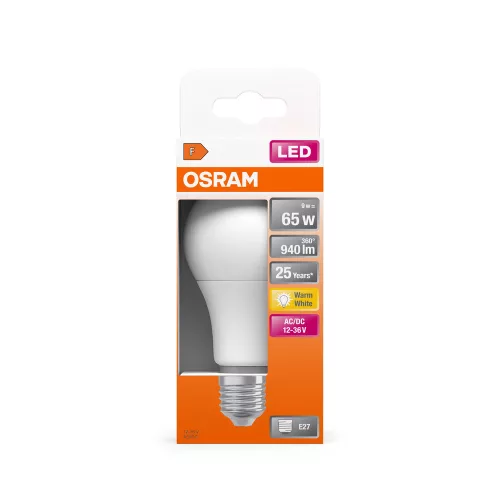 LED izzó A60 E27 9W = 65W 940lm 2700K Meleg 200° STAR CLASSIC Osram
