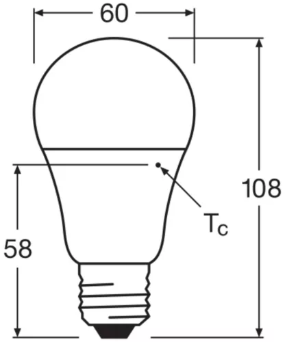 Żarówka LED E27 A60 8.8W = 60W 806lm 2700K Ciepła 200° Ściemnialna Ledvance