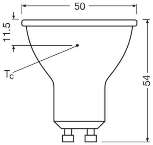 5x LED izzó spotlámpa GU10 PAR16 4.5W = 50W 350lm 2700K Meleg 36° CRI90 Szabályozható Ledvance