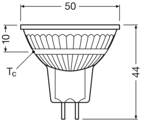 LED izzó reflektor GU5.3 MR16 6.5W = 50W 621lm 4000K Semleges 36° 12V Ledvance