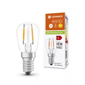   LED izzó T26 E14 1.3W = 10W 110lm 2700K meleg fehér FILAMENT LEDVANCE