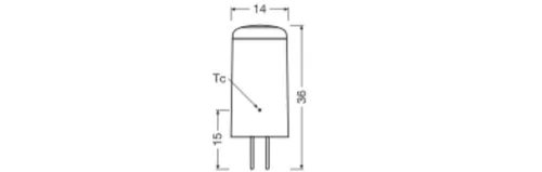 LED kapszulaizzó G4 2.2W = 28W 300lm 2700K Meleg 320° 12V Ledvance