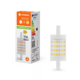   LED izzó Tubular R7s 9,5W = 75W 1055lm 2700K meleg fehér DIMMÁLHATÓ LEDVANCE
