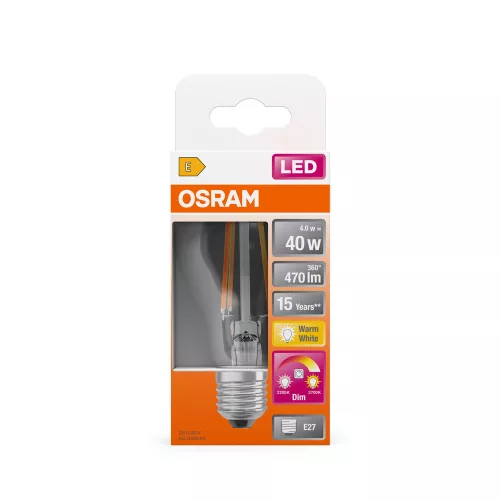 LED izzó A60 E27 4W = 40W 470lm 2200-2700K CCT 320° Szabályozható CLASSIC Osram