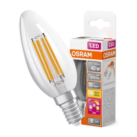   LED izzó E14 B40 4W = 40W 470lm 2200-2700K meleg, 300°-os izzószálas, szabályozható OSRAM Superstar