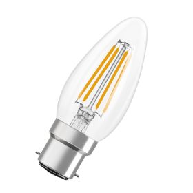   LED izzó B35 B22d 3.4W = 40W 470lm 2700K Meleg 300° Izzószál teljesítményosztálya Ledvance