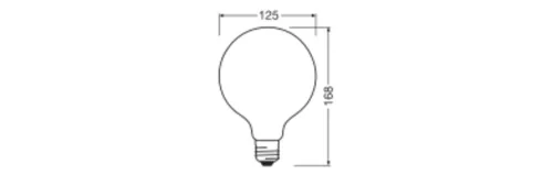 LED izzó G125 E27 11W = 100W 1521lm 4000K Semleges 300° Value ClassLedvance