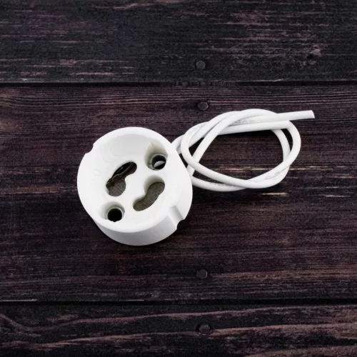 Kerámia lámpatest, kerámia foglalat GU10 kocka LED izzókhoz