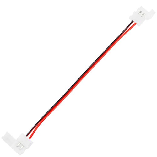 2PIN LED led szalag csatlakozó, kétoldalas retesz 8 mm-es kábellel