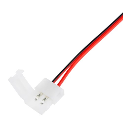 2PIN LED led szalag csatlakozó, kétoldalas retesz 8 mm-es kábellel