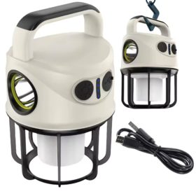   Kempinglámpa Bivouac Újratölthető LED-es utazási zseblámpa USB-C