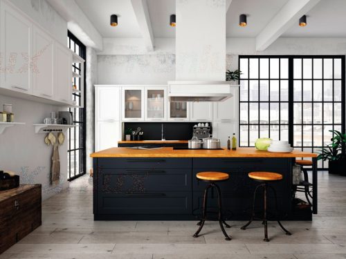 Felületre szerelhető halogén lámpatest SPOT TUBA kerek RITI GU10 fekete és arany IP20 Kanlux