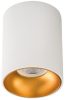 Felületre szerelhető halogén lámpatest SPOT TUBA kerek RITI GU10 fehér és arany IP20 Kanlux