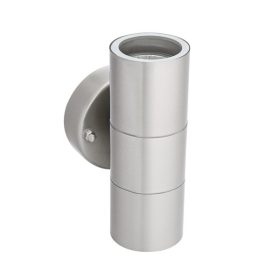   Kerti lámpatest FALI LÁMPA felső alsó LED DARSA EL-235T-UP 2xGU10 IP44 Ezüst Kanlux