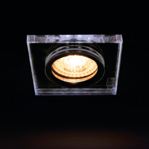 SOREN GU10 halogén mennyezeti lámpatest, meleg Kanlux színben megvilágítva