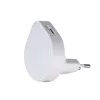 Ulov Kanlux LED konnektorba dugható éjszakai fény, dekoratív, 0,5 W, 30 lm, 3000 K, meleg fehér