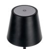 Asztali lámpa, asztali, iskolai, irodai, éjszakai, állítható, LED, 1,2 W, 165 lm, 3000 K, meleg fekete, IP54, újratölthető, Inita Kanlux