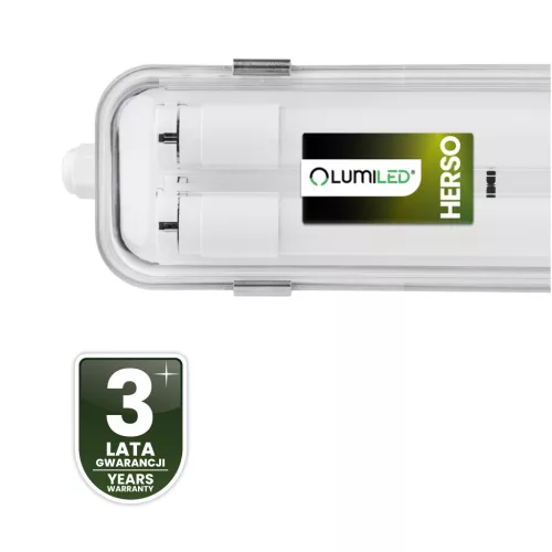 Hermetikus LED porálló lámpatest, armatúra 120cm 2xT8 G13 IP65 OHLD-236 Lumiled