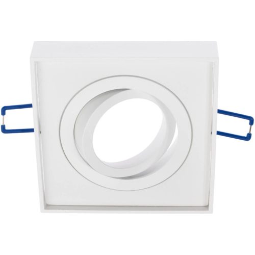 Süllyesztett lámpatest HALOGÉN SPOT TUBE Mozgatható Midi GU10 Lumiled Négyzet Fehér 20mm