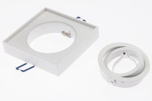 Süllyesztett lámpatest HALOGÉN SPOT TUBE Mozgatható Midi GU10 Lumiled Négyzet Fehér 20mm