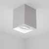 Felületre szerelhető HALOGÉN Spotcső rögzítő AMAT-L GU10 Négyzet Fehér 115mm LUMILED