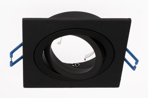 Süllyesztett HALOGÉN TUBE SPOT Mozgatható Midi GU10 Lumiled Square Fekete 20mm