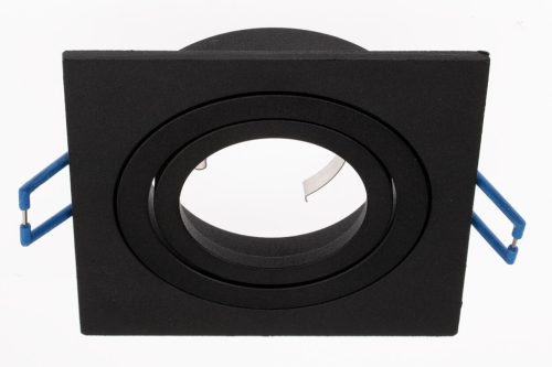 Süllyesztett HALOGÉN TUBE SPOT Mozgatható Midi GU10 Lumiled Square Fekete 20mm