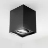 Felületre szerelhető HALOGÉN Spotcső rögzítő AMAT-L GU10 Négyzet Fekete 115mm LUMILED