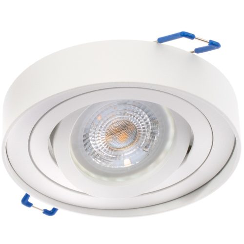 Süllyesztett HALOGÉN TUBE SPOT Mozgatható Midi GU10 Lumiled Kerek Fehér 20mm