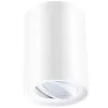 Felületre szerelhető HALOGÉN pontcsöves rögzítő AMAT-L GU10 kerek fehér 115mm LUMILED