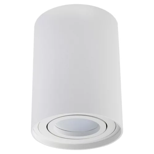 Felületre szerelhető HALOGÉN pontcsöves rögzítő AMAT-L GU10 kerek fehér 115mm LUMILED