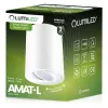 Felületre szerelhető HALOGÉN pontcsöves rögzítő AMAT-L GU10 kerek fehér 115mm LUMILED