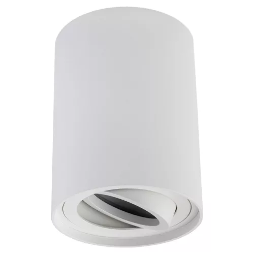 Felületre szerelhető HALOGÉN pontcsöves rögzítő AMAT-L GU10 kerek fehér 115mm LUMILED