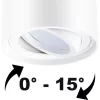 Felületre szerelhető HALOGÉN pontcsöves rögzítő AMAT-L GU10 kerek fehér 115mm LUMILED